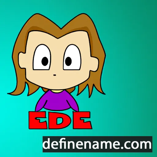 cartoon of the name Edie