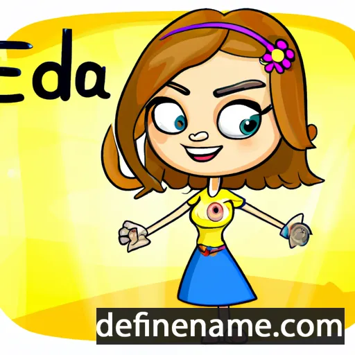 cartoon of the name Edina