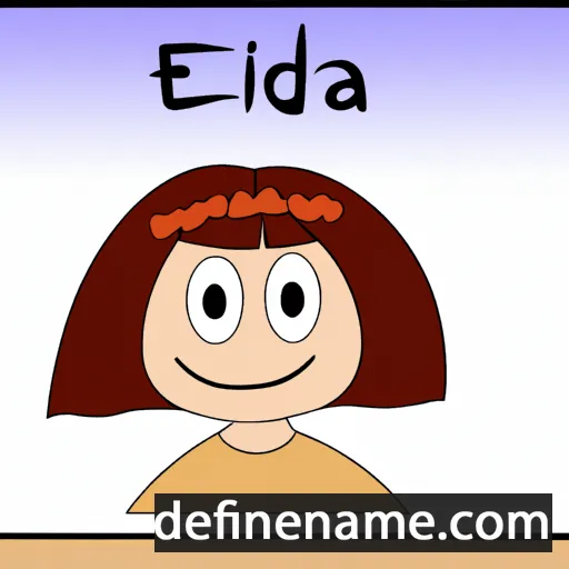 cartoon of the name Edita