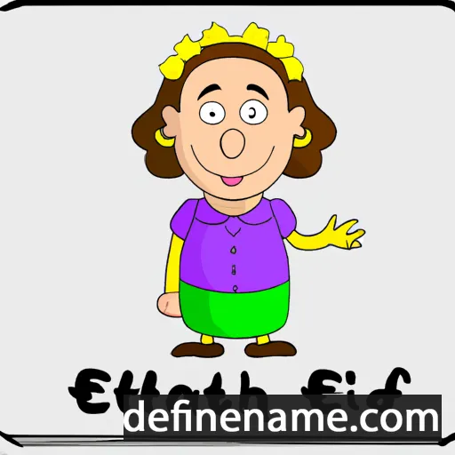 cartoon of the name Edith