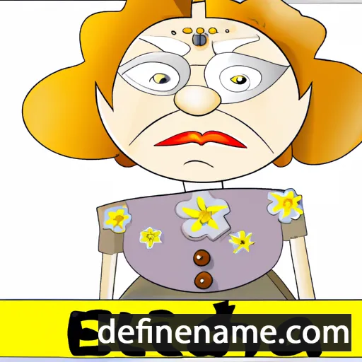 cartoon of the name Editha