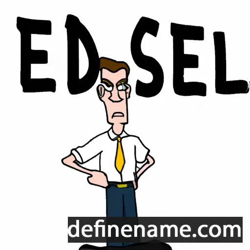 cartoon of the name Edsel