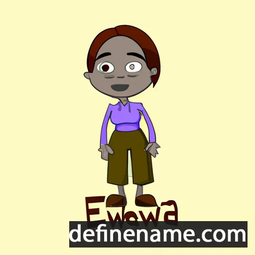 cartoon of the name Edwena