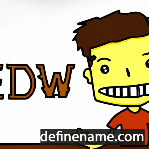 cartoon of the name Edwin