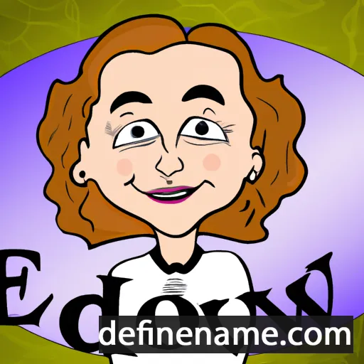 cartoon of the name Edwina