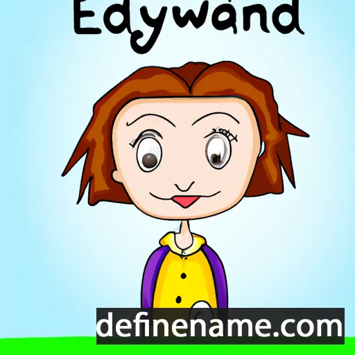 cartoon of the name Edwyna