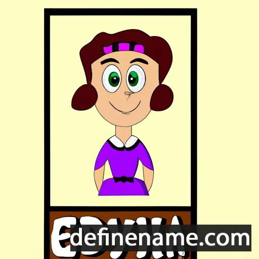 cartoon of the name Edytha