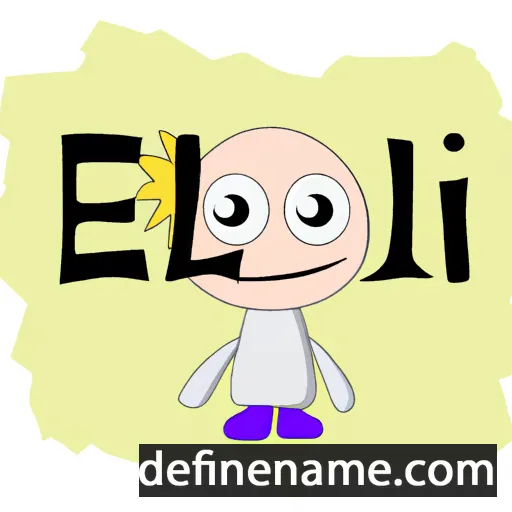 cartoon of the name Eeli