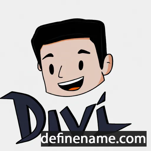 cartoon of the name Dávi