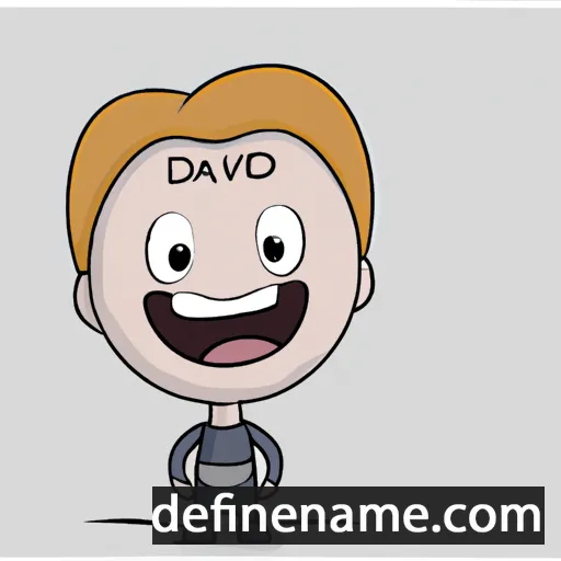 cartoon of the name Dávið