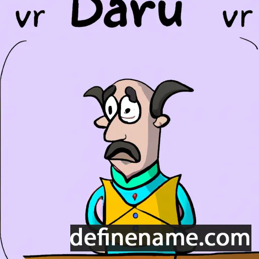 cartoon of the name Dávur