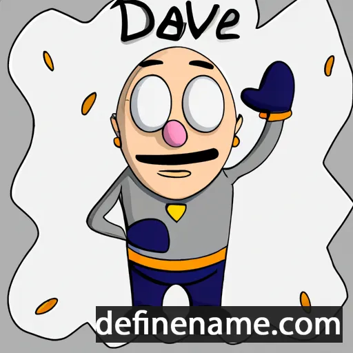 cartoon of the name Dávvet