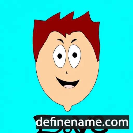 cartoon of the name Dàvid