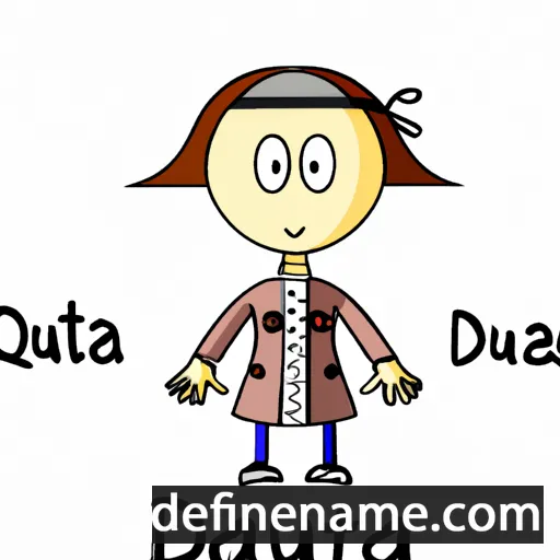 cartoon of the name Daujotė