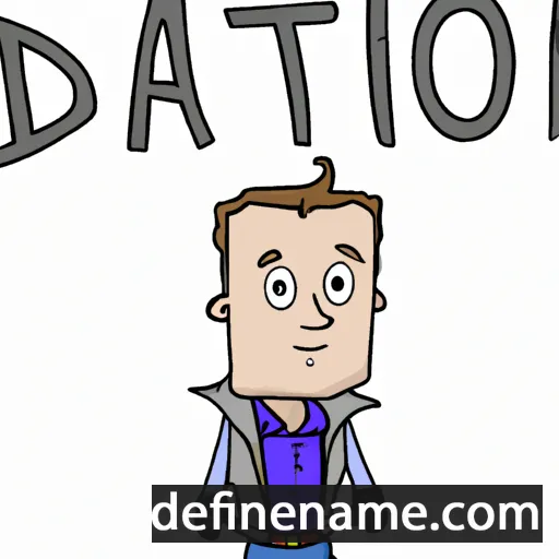 cartoon of the name Daulton