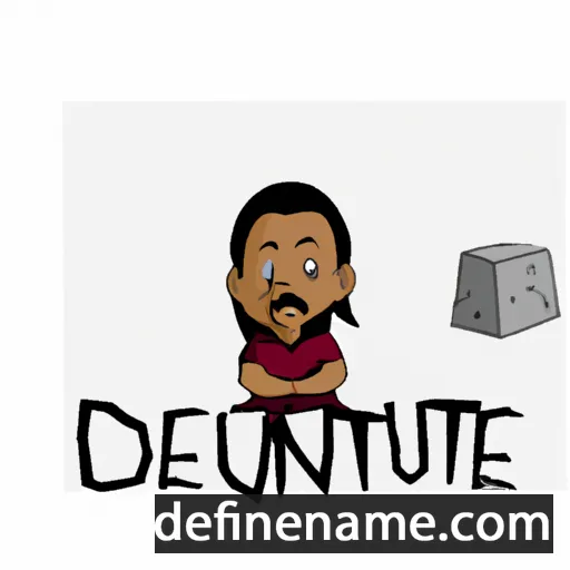 cartoon of the name Daunte