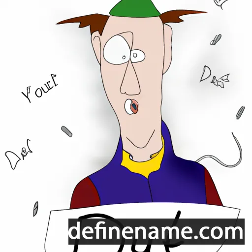 cartoon of the name Daut