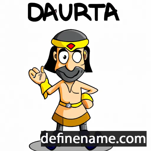 cartoon of the name Dautara