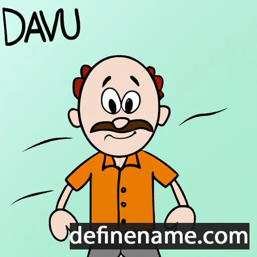 cartoon of the name Dauvit