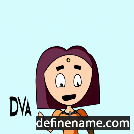 cartoon of the name Dava