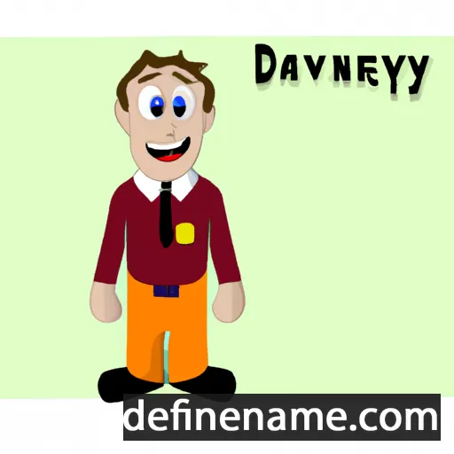 cartoon of the name Davaney