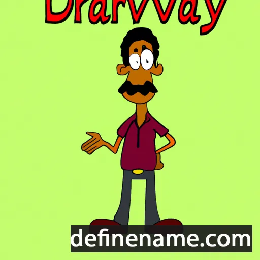 cartoon of the name Davarryl