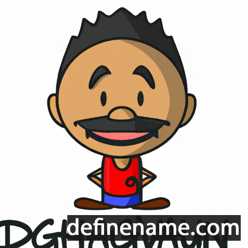 cartoon of the name Davaughn