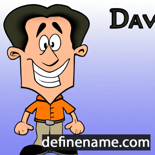 cartoon of the name Daveed