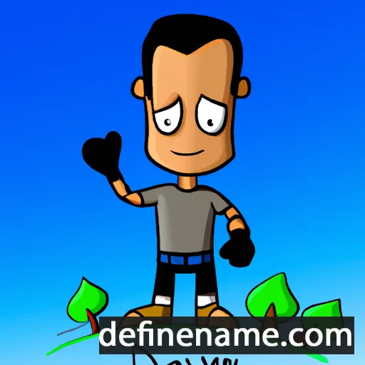 cartoon of the name Daveen