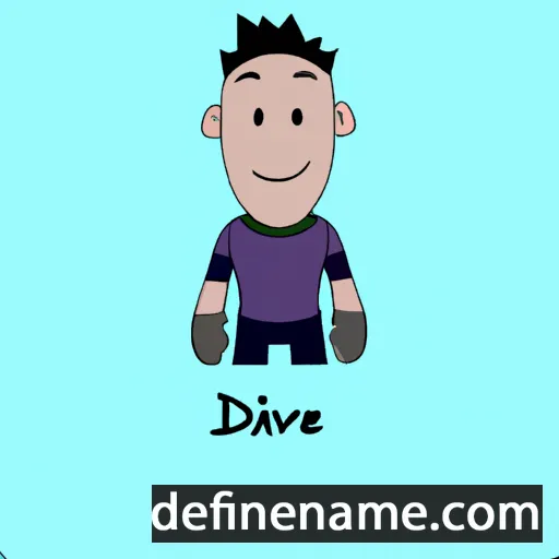 cartoon of the name Davenie