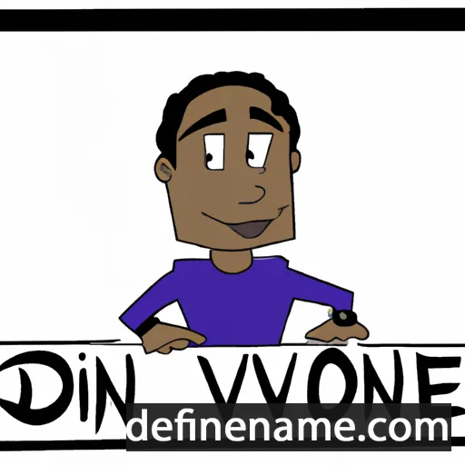 cartoon of the name Daveon