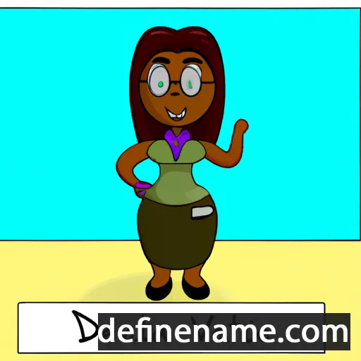 cartoon of the name Davetta