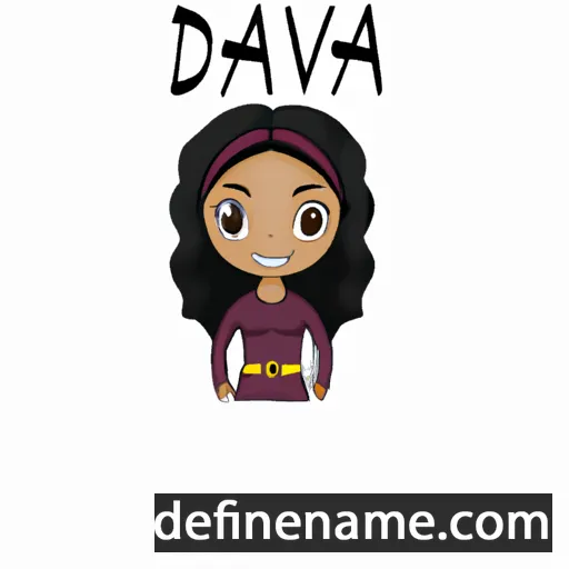 Daviah cartoon