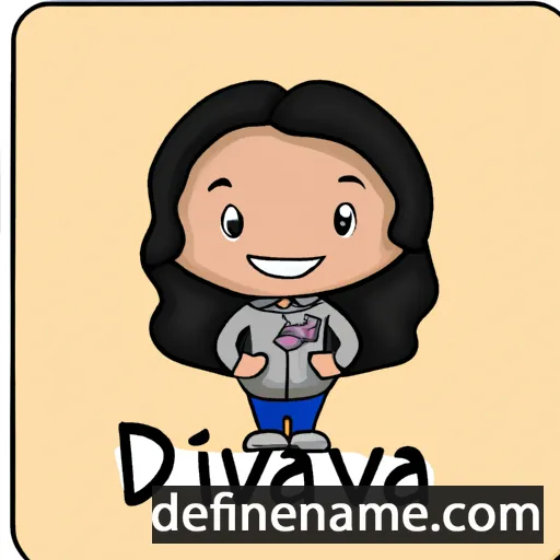 cartoon of the name Daviana