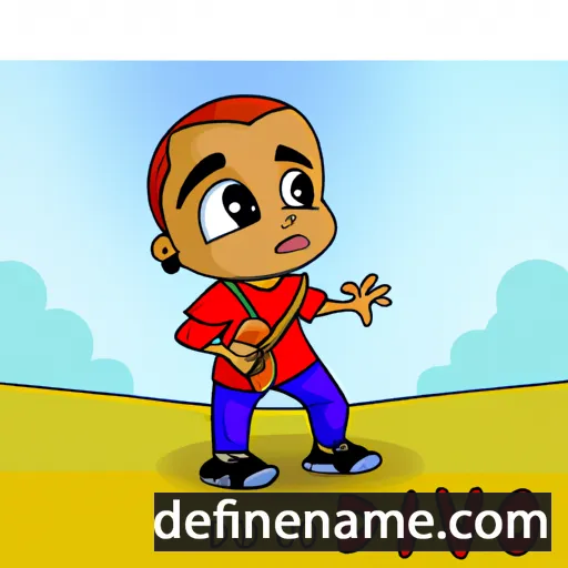 cartoon of the name Davido