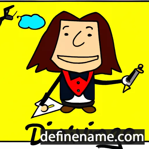 cartoon of the name Davinci