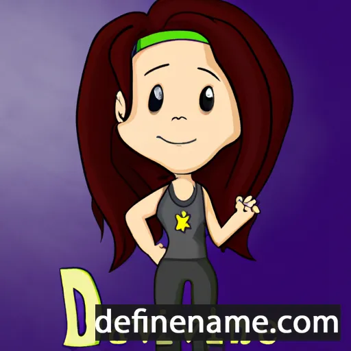 cartoon of the name Davine