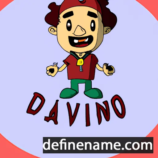 cartoon of the name Davino