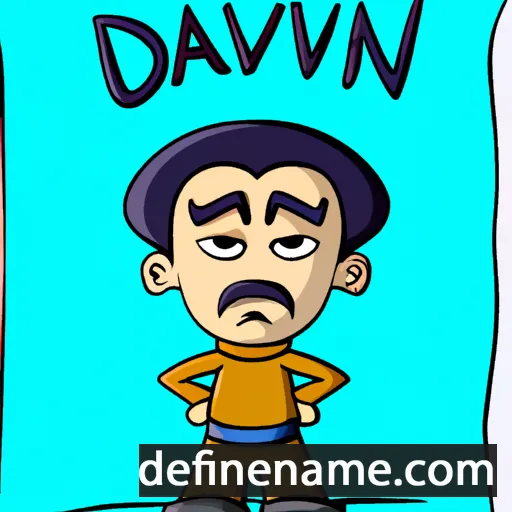 cartoon of the name Davinu