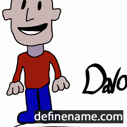 cartoon of the name Davo