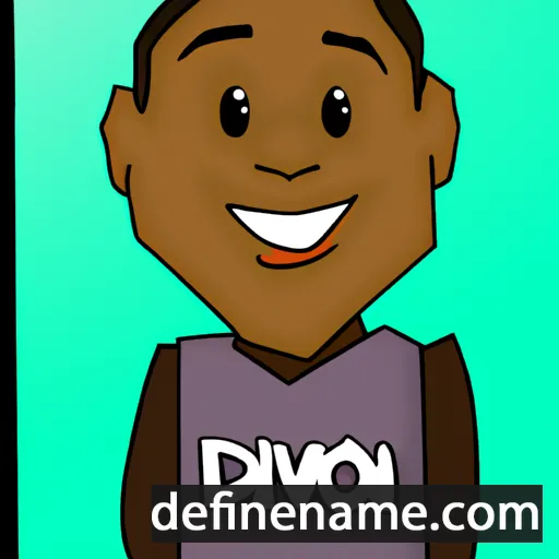 cartoon of the name Davonn