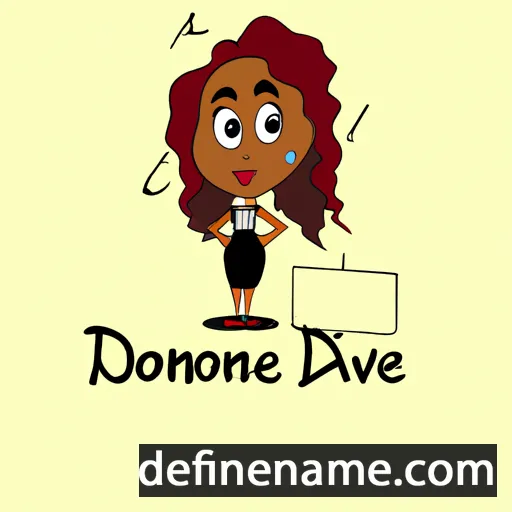 cartoon of the name Davonne