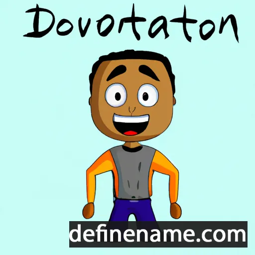 cartoon of the name Davonta