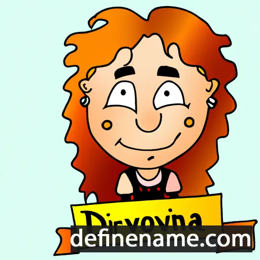 cartoon of the name Davorina