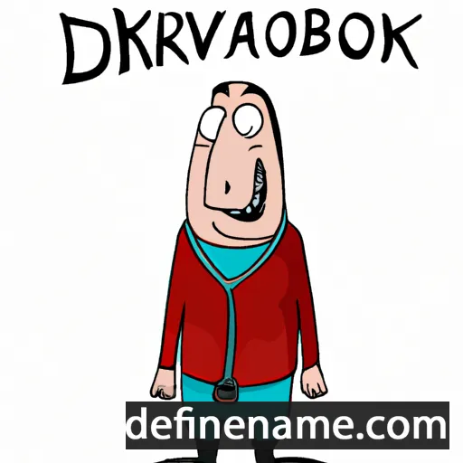 cartoon of the name Davronbek