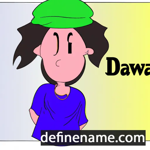 cartoon of the name Dawar