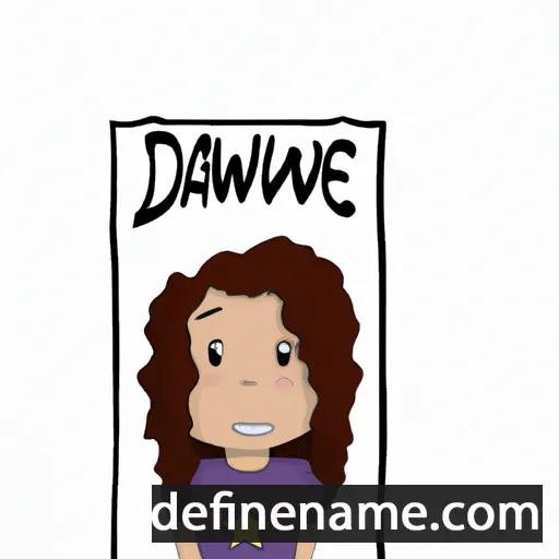 cartoon of the name Dawne