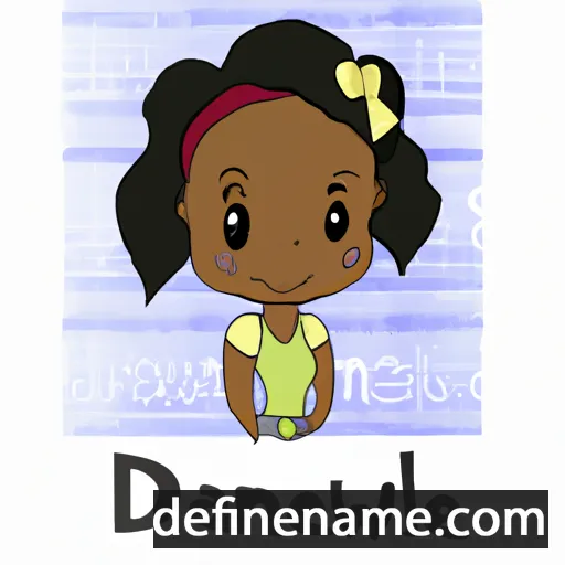 cartoon of the name Dawnelle