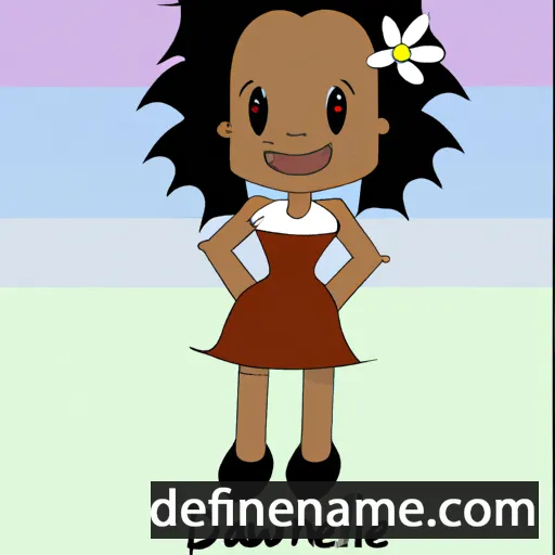 cartoon of the name Dawnielle