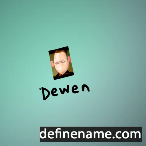 cartoon of the name Dawsen